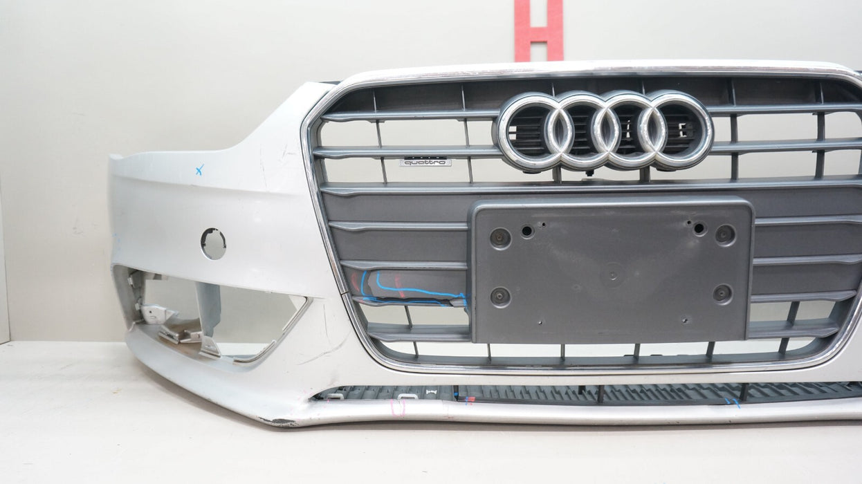 2013-2016 AUDI A4 FRONT BUMPER COVER PANEL WITH GRILLE OEM 8K0807437AA