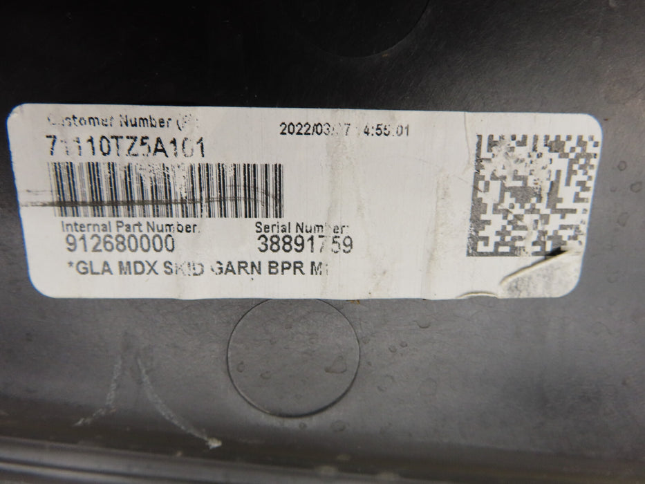 2017-2020 ACURA MDX FRONT LOWER BUMPER COVER SID GARNISH OEM