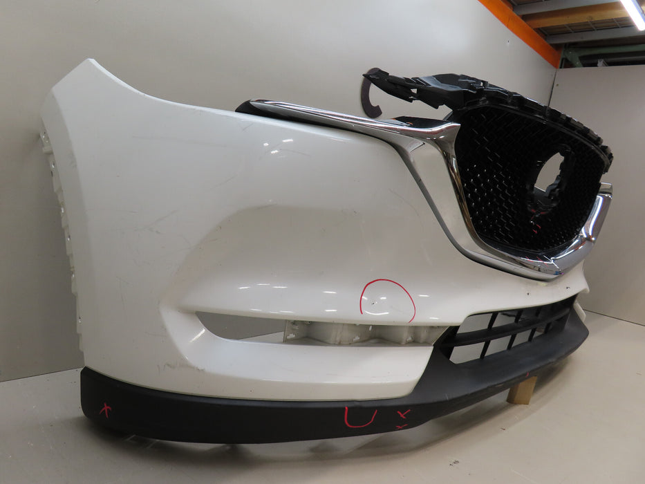 2017-2021 MAZDA CX-5 FRONT BUMPER COVER W/VALANCE W/GRILLE GRILL OEM