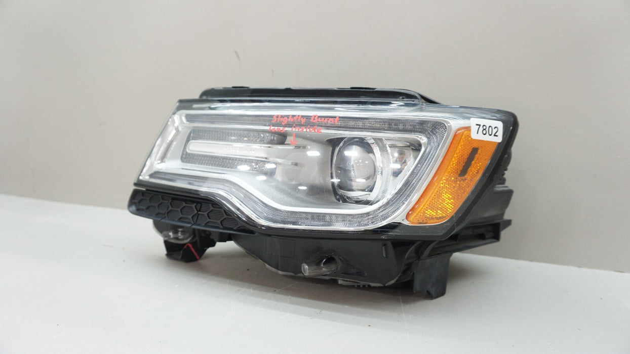 2017-2021 JEEP GRAND CHEROKEE FRONT LF LEFT DRIVER SIDE XENON HEADLIGHT OEM