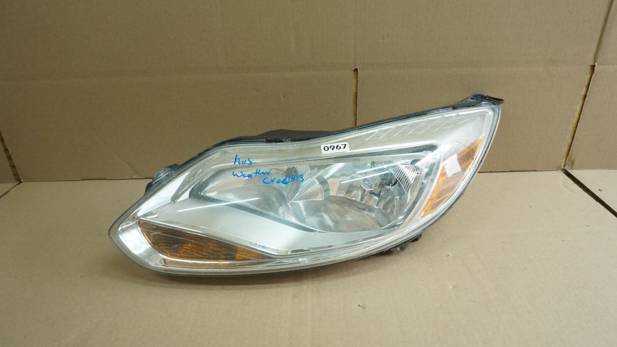 2012-2014 FORD FOCUS FRONT LEFT DRIVER SIDE HEADLIGHT HALOGEN LIGHT LAMP OEM