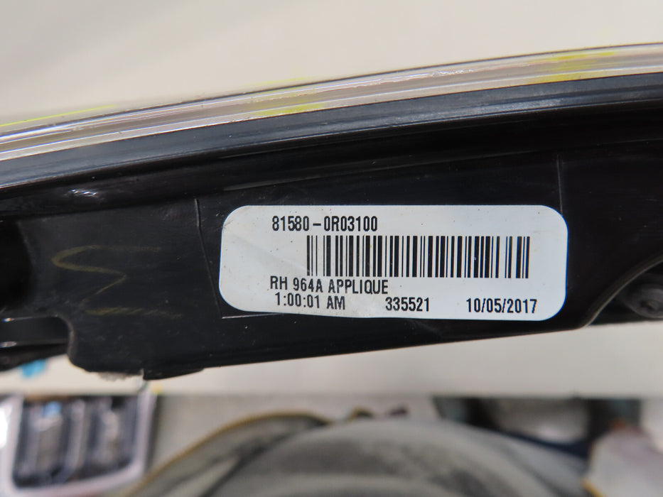 2016-2018 TOYOTA RAV4 REAR RIGHT PASSENGER INNER TAIL LIGHT OEM 81580-0R03100
