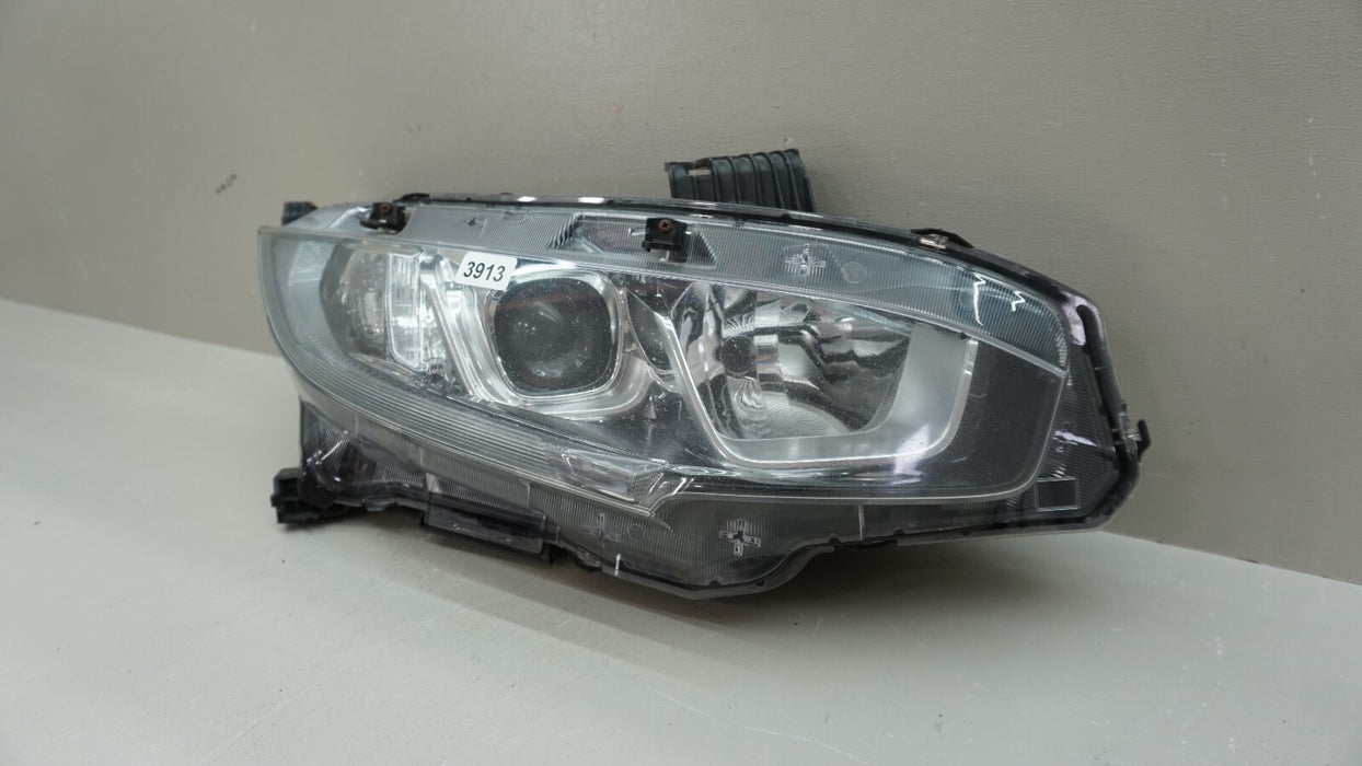2016-2018 HONDA CIVIC FRONT RH RIGHT PASSENGER SIDE HALOGEN HEADLIGHT OEM
