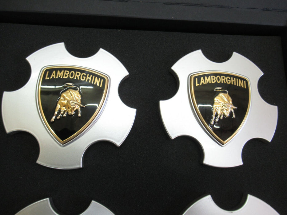 2004-2008 LAMBORGHINI GALLARDO WHEEL RIM CENTER HUB CAP SET OF 4 OEM