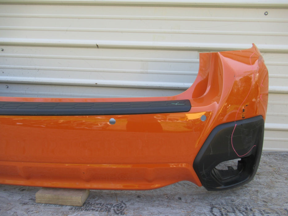 2018 2019 SUBARU CROSSTRACK REAR BUMPER COVER PLASTIC ORANGE W/O SENSORS OEM