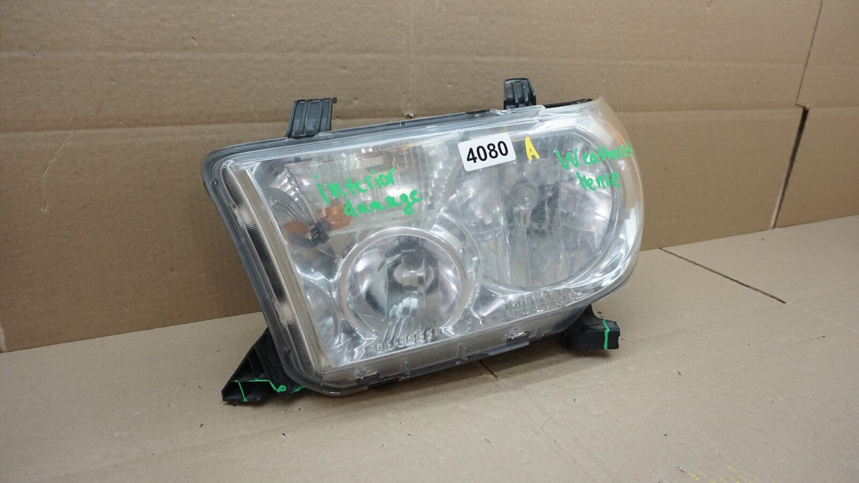2007-2017 TOYOTA SEQUOIA TUNDRA LH LEFT DRIVER SIDE HEADLIGHT OEM