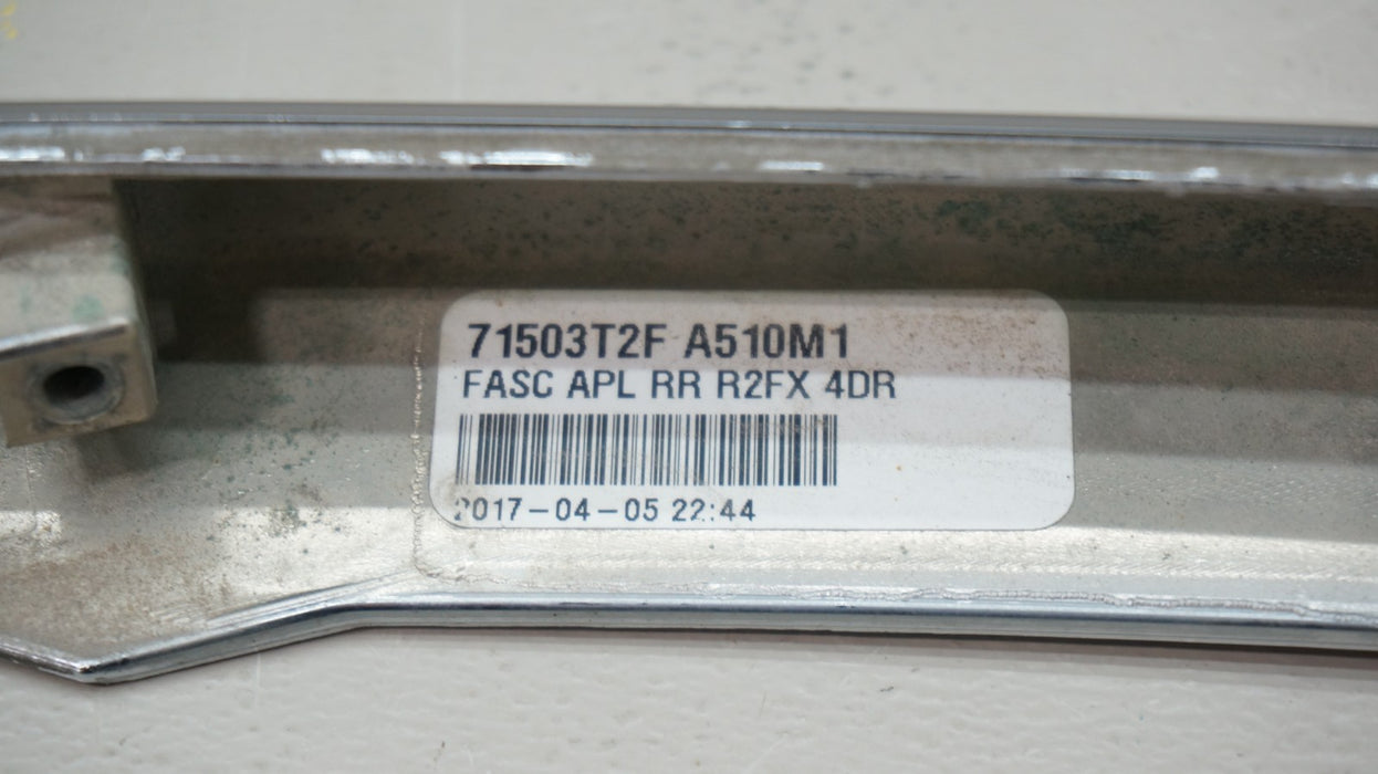 2016-2017 HONDA ACCORD REAR BUMPER CHROME TRIM MOLDING OEM 71503-T2FX-A5