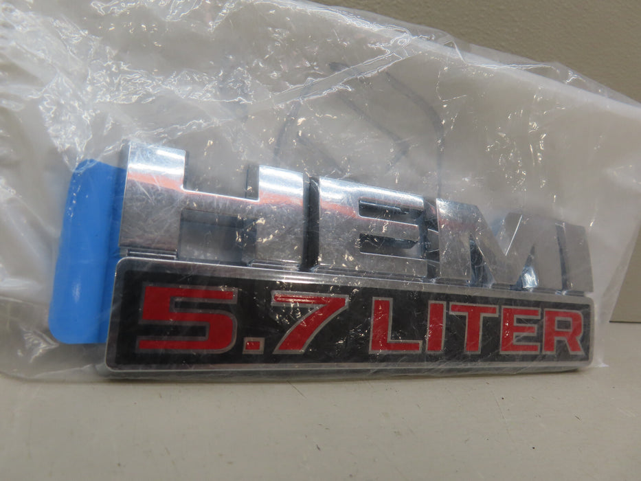 2013-2024 RAM 1500 2500 3500 FRONT FENDER HEMI 5.7 LITER PLATE EMBLEM OEM