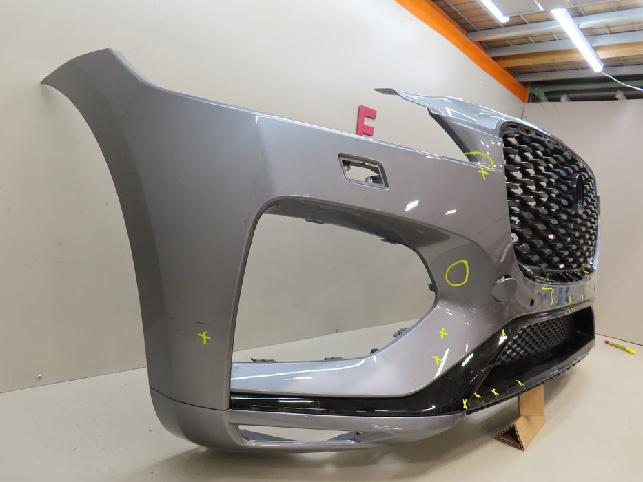 2021-2023 JAGUAR F-PACE FRONT BUMPER COVER PANEL W/GRILLE W/LOWER OEM