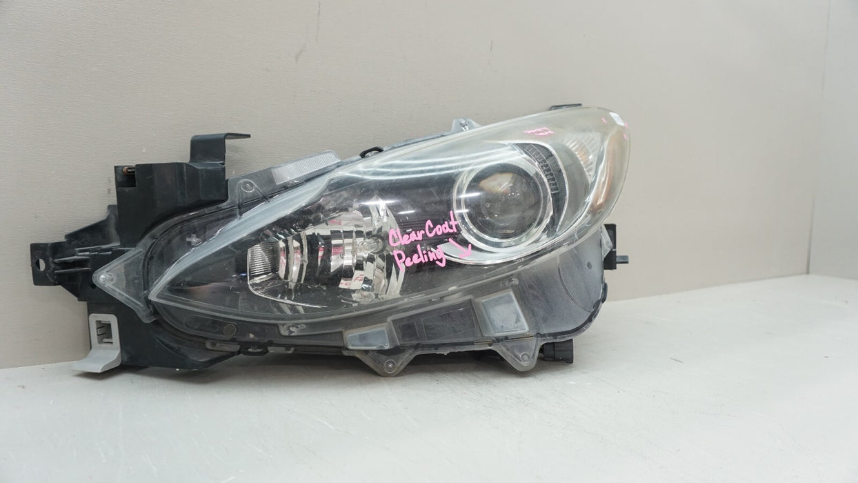 2013-2016 MAZDA 3 FRONT LH LEFT DRIVER SIDE HALOGEN HEADLIGHT OEM