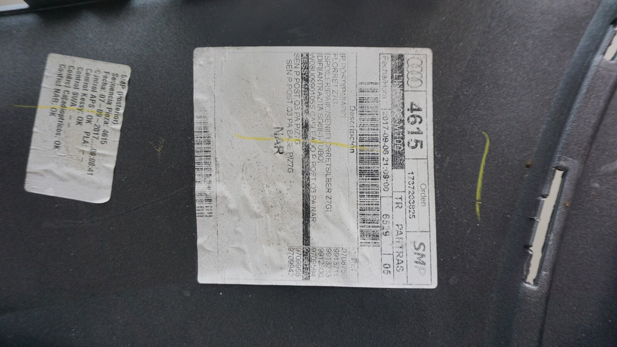 2016-2018 AUDI Q3 REAR BUMPER COVER 8U0807385 OEM 16 17 18