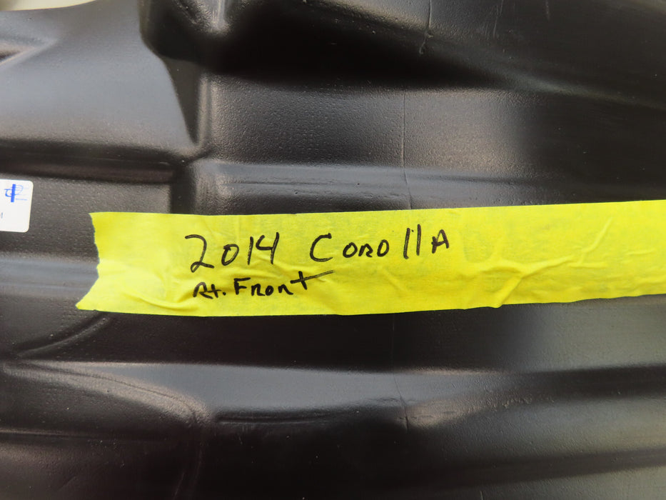 2014-2016 TOYOTA COROLLA FRONT RIGHT PASSENGER INNER FENDER LINER AFTERMARKET