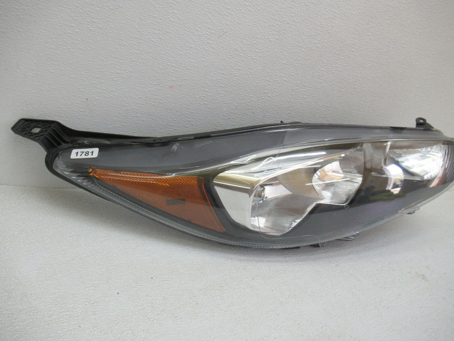 2014-2018 FORD FIESTA FRONT PASSENGER BLACK BEZEL HEADLIGHT HALOGEN HEADLAMP OEM