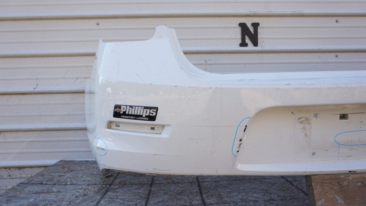 2013 2014 2015 CHEVROLET CHEVY MALIBU REAR BUMPER COVER WHITE OEM 13 14 15