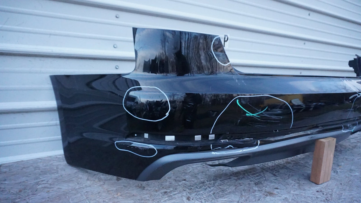 2017-2019 AUDI A4 S-LINE B9 REAR BUMPER COVER PANEL PLASTIC W/ LOWER VALANCE OEM