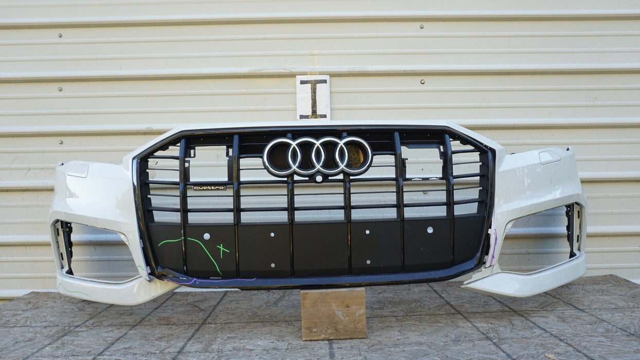 2017-2019 AUDI Q7 QUATTRO FRONT BUMPER COVER PANEL W/ GRILLE 4M0853651 OEM