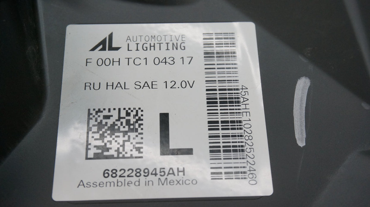 2017-2026 CHRYSLER PACIFICA LH LEFT HALOGEN HEADLIGHT 68228945AH OEM