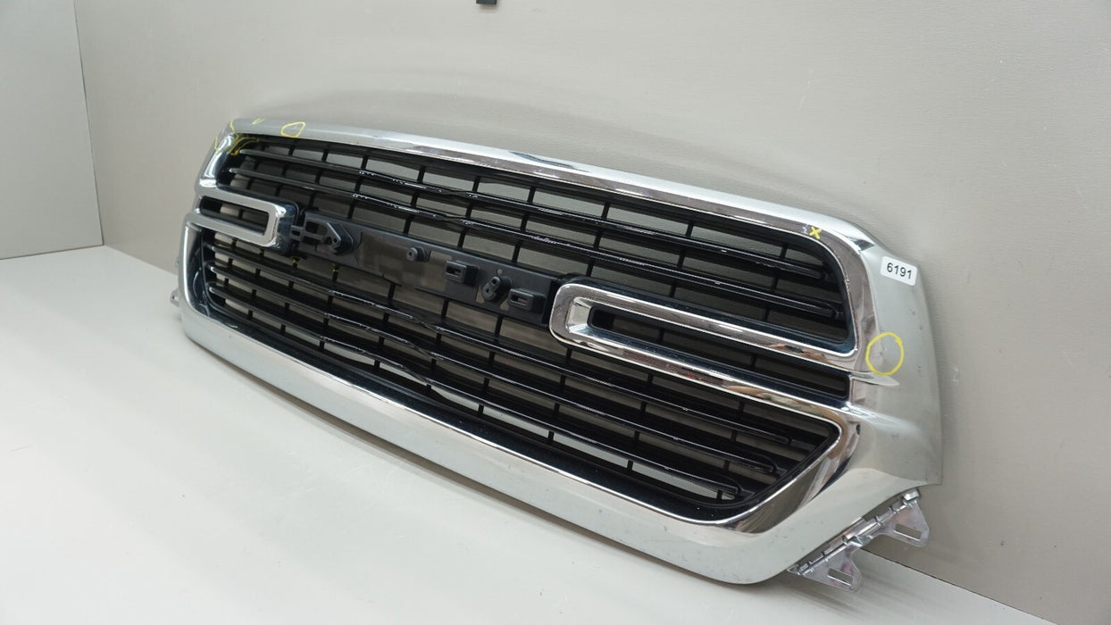 2019-2023 DODGE RAM 1500 FRONT CHROME GRILLE 6BT01TRMAF OEM W/O BADGE