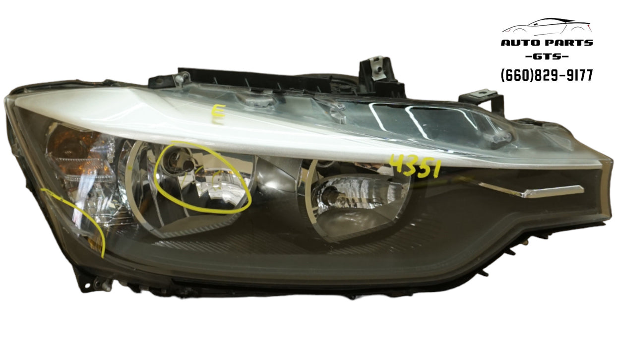 2012-2015 BMW 3 SERIES FRONT RIGHT PASSENGER SIDE HEADLIGHT HALOGEN AFTERMARKET