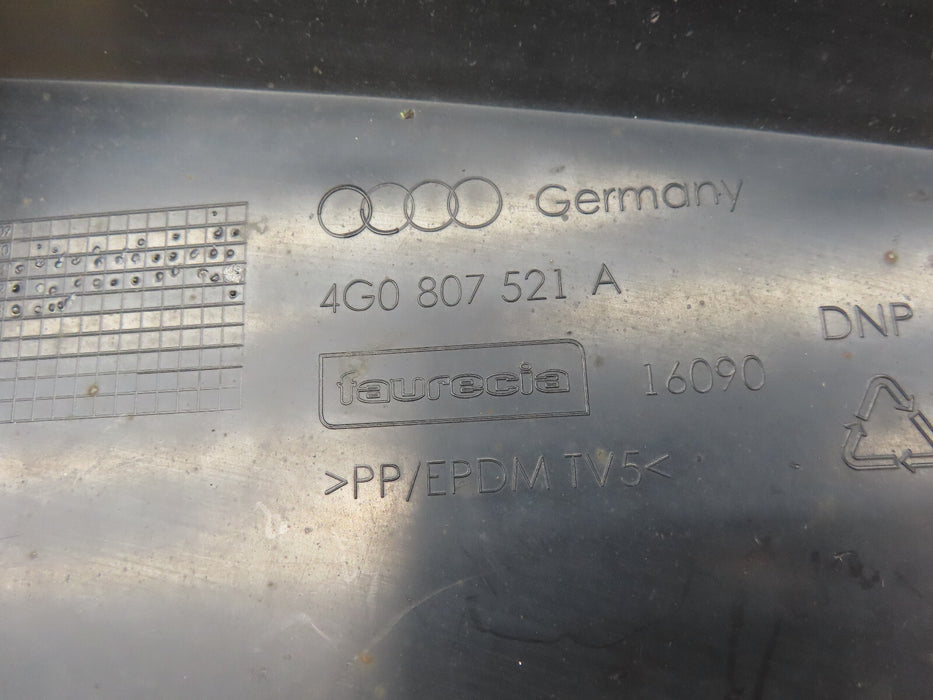 2017 2018 AUDI A6 REAR LOWER BUMPER COVER VALANCE OEM 4G0 807 521 A.