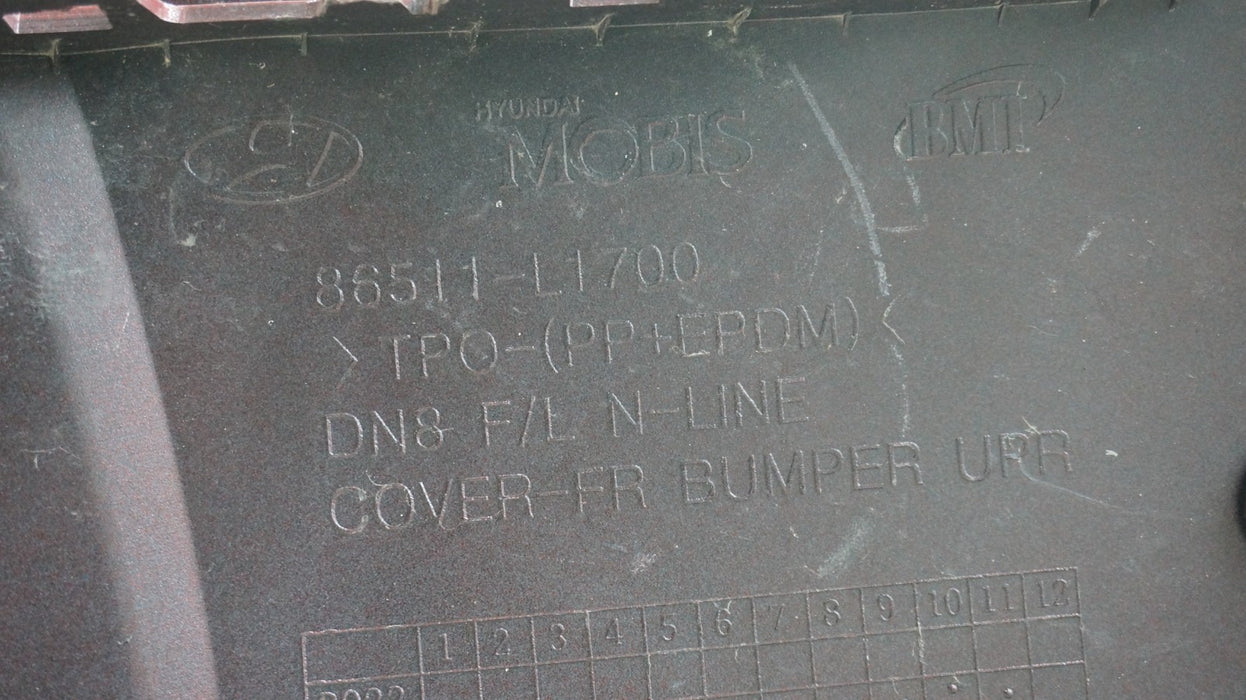 2024-2025 HYUNDAI SONATA N-LINE FRONT BUMPER COVER PANEL OEM 86511-L1700