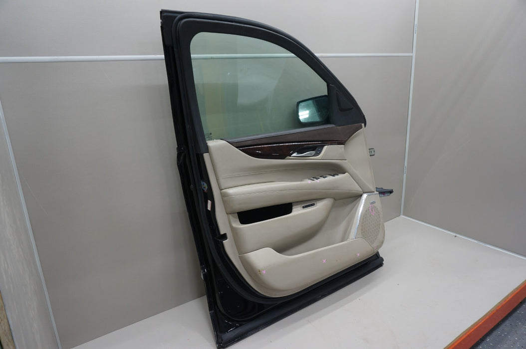 2015-2020 CADILLAC ESCALADE FRONT LEFT DRIVERS SIDE DOOR PANEL W/ INNER TRIM OEM