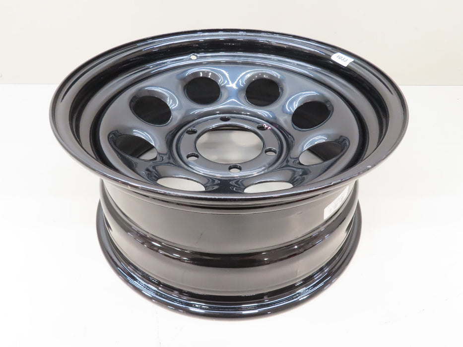 CRAGAR WHEEL SOFT 8 STEEL BLACK 17"x 8" 6 x 5.5" BOLT CIRCLE 4.5" BACKSPACE (P)