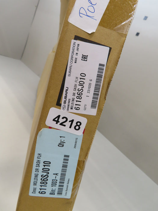 2019-2024 SUBARU FORESTER LEFT DRIVER UPPER DOOR TRIM MOLDING OEM 61186SJ010