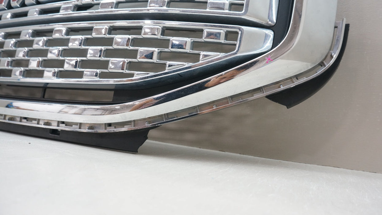 2017-2019 GMC GM ACADIA DENALI CHROME FRONT GRILLE OEM 84378394