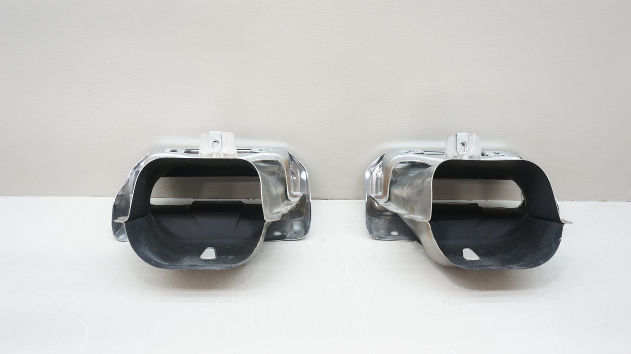 2021-2024 CHEVROLET SILVERADO GMC SIERRA 1500 CHROME EXHAUST TIPS 85084203 OEM