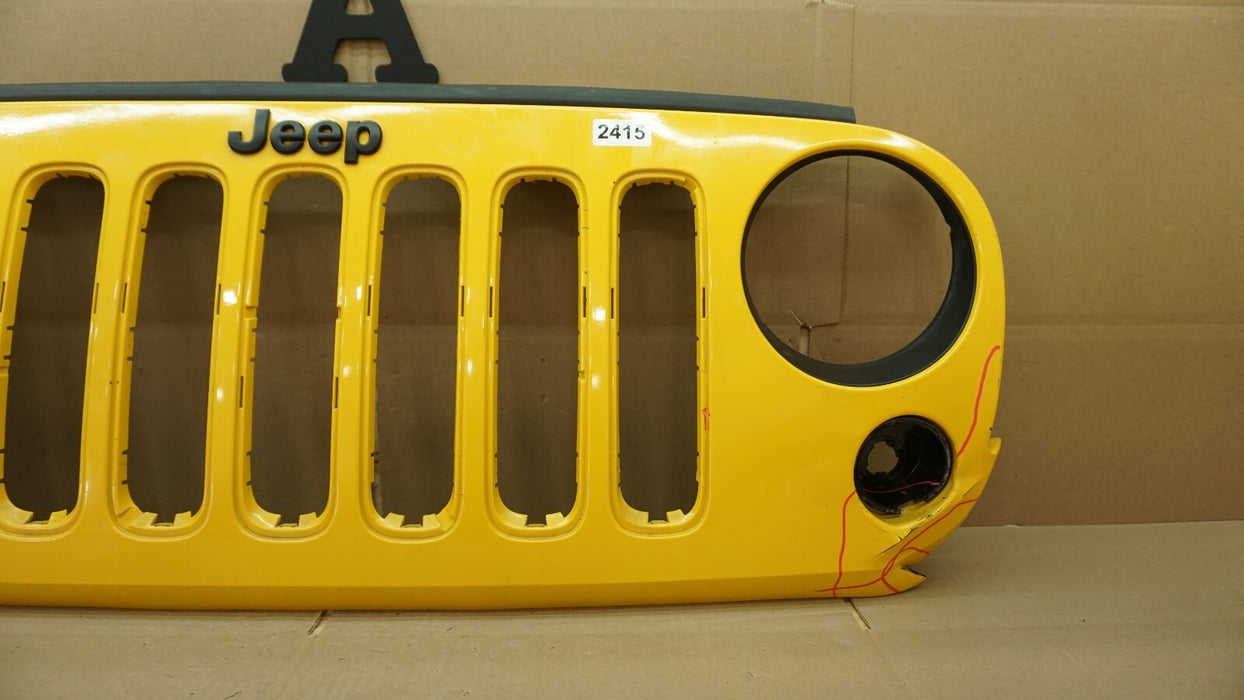 2007-2018 JEEP WRANGLER JK DRAGON FRONT BUMPER CENTER GRILL GRILLE OEM 5NB84TRM