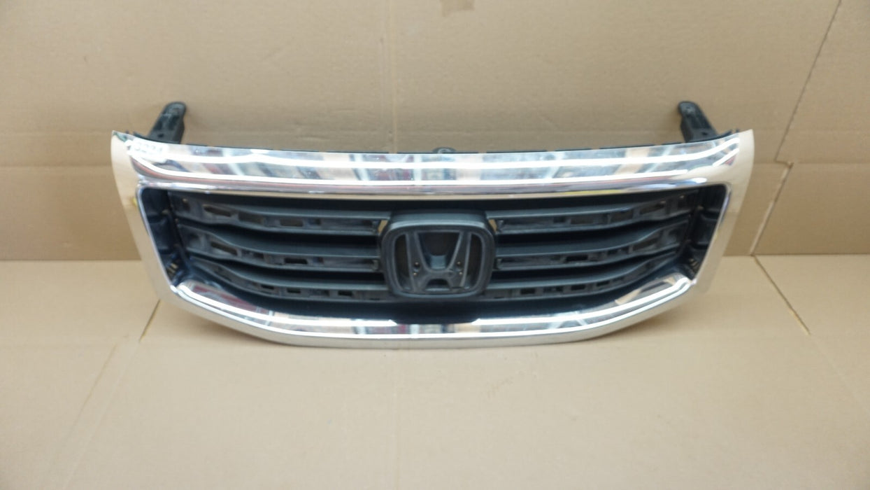 2012-2015 HONDA PILOT FRONT GRILLE GRILL BLACK W/ EMBLEM 75101-SZA-V100 OEM