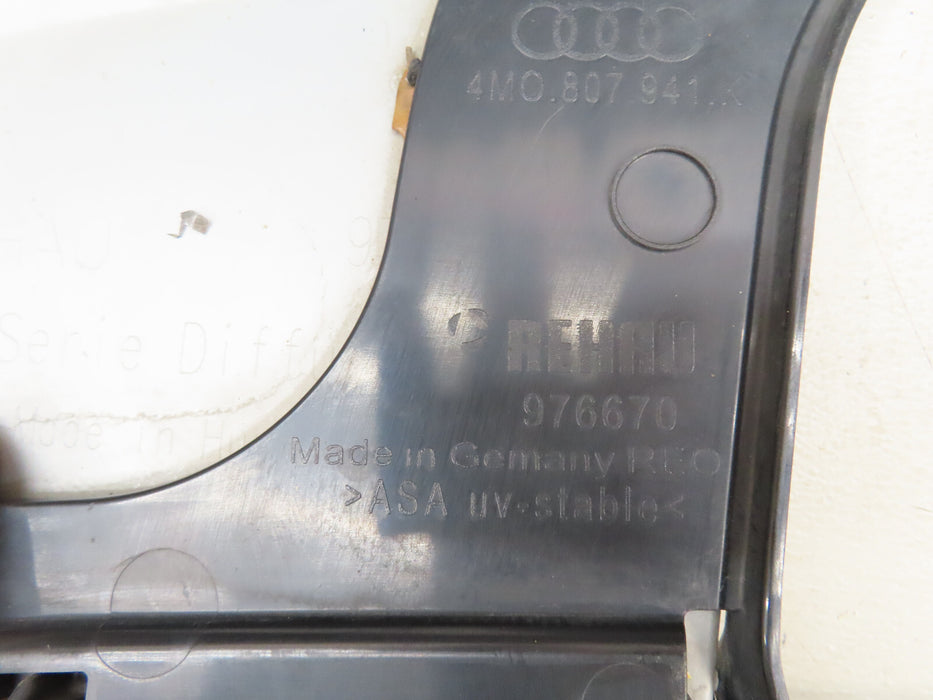 2017-2019 AUDI Q7 REAR LOWER VALANCE BUMPER COVER OEM 4M0.807.521 J