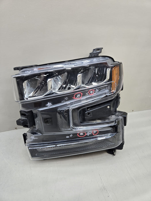 2019 2020 2021 2022 Chevrolet Silverado 1500 Front Left LED HEADLIGHT Lamp OEM.