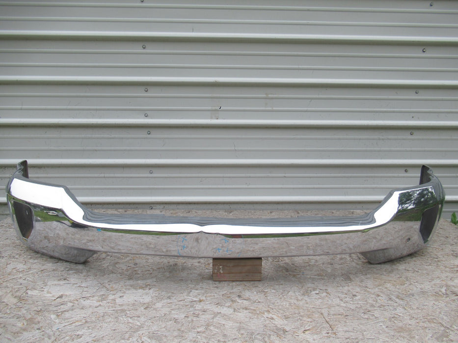 2016-2019 CHEVROLET SILVERADO 1500 LTZ FRONT BUMPER CHROME METAL W/SENSORS OEM