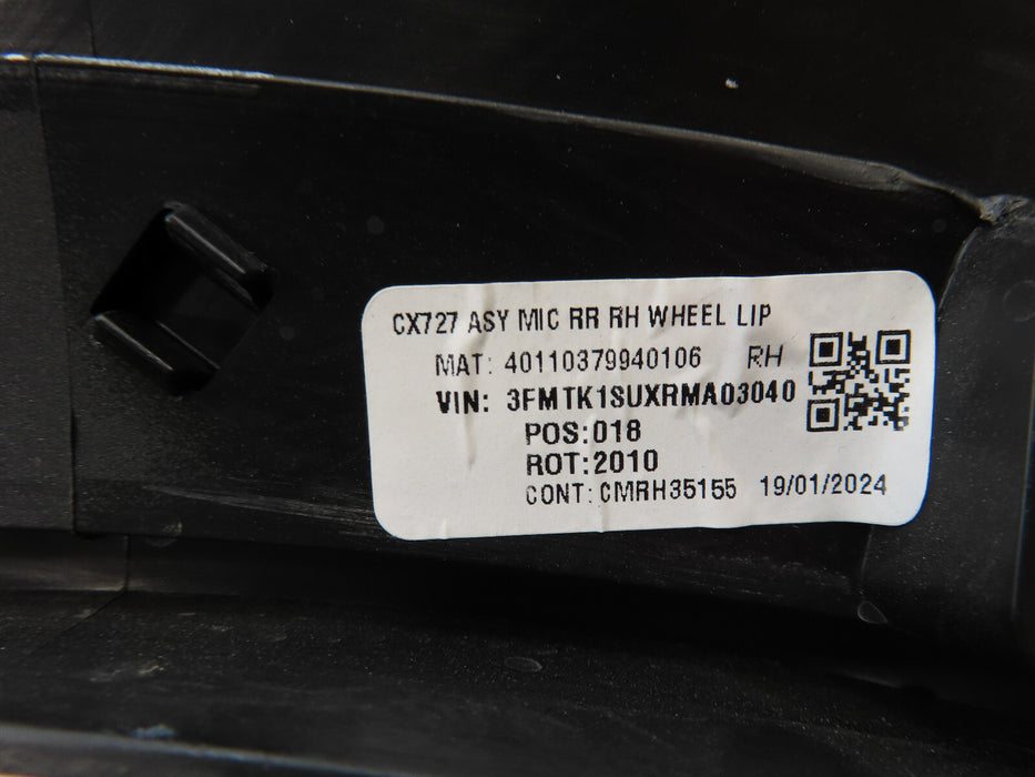 2021-2023 FORD MUSTANG MACH-E REAR RIGHT PASSENGER SIDE WHEEL ARCH OEM