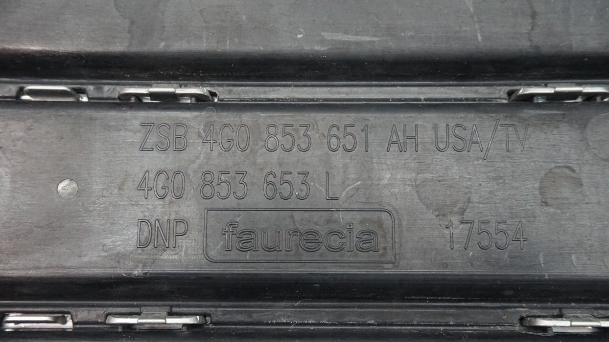 2012-2015 AUDI A6 S6 FRONT UPPER CENTER RADIATOR GRILLE OEM 4G0853653