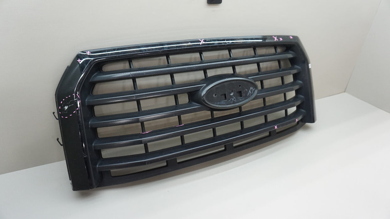 2015-2017 FORD F150 F-150 FRONT UPPER MAIN GRILLE BLACK FL348200 OEM 15 16 17