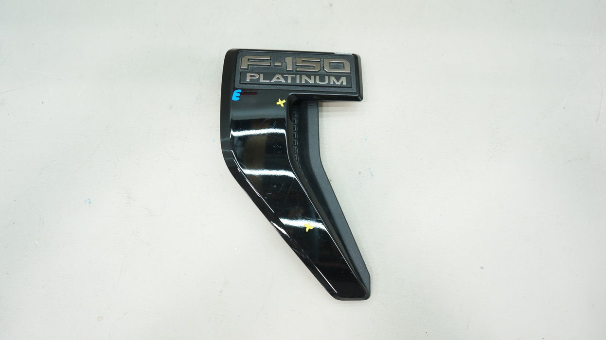 2021-2023 FORD F150 PLATINUM LEFT FENDER BLACK VENT TRIM EMBLEM OEM ML34-16B115