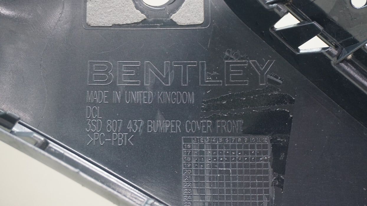 2020-2023 BENTLEY CONTINENTAL GT GTC FRONT BUMPER OEM 3SD807437