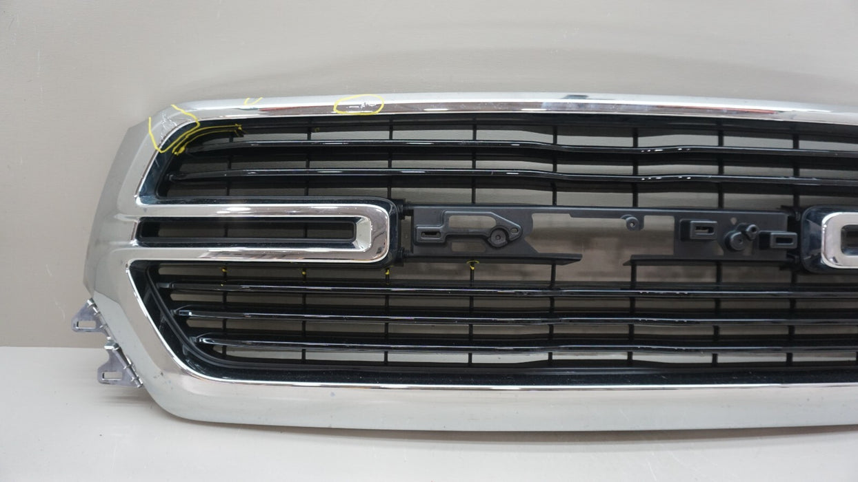 2019-2023 DODGE RAM 1500 FRONT CHROME GRILLE 6BT01TRMAF OEM W/O BADGE