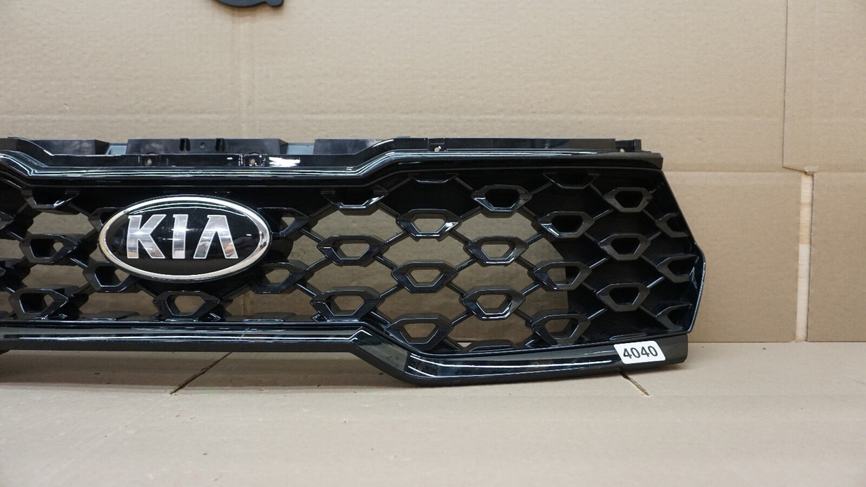 2021-2022 KIA SORENTO UPPER GRILLE GRILL ASSEMBLY BLACK OEM 21 22