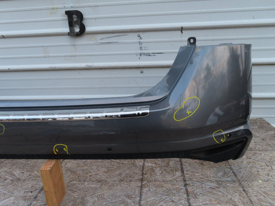 2019 2020 NISSAN ALTIMA REAR BUMPER COVER OEM W/LOWER VALANCER W/SENSOR HOLES