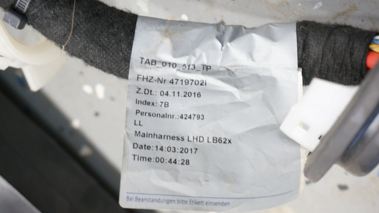 LAMBORGHINI HURACAN MAIN BODY WIRING HARNESS ASSEMBLY OEM LEONI