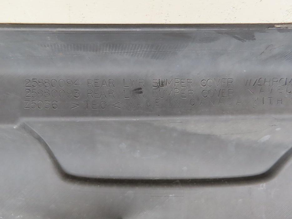 2010-2015 GMC TERRAIN REAR LOWER BUMPER COVER OEM 25880094