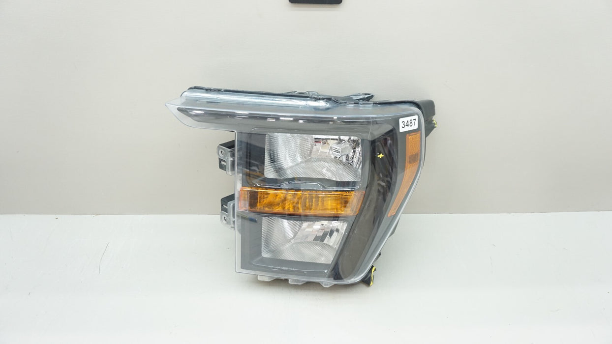 2021-2023 FORD F-150 FRONT LEFT SIDE BLACK BEZEL HEADLIGHT OEM ML34-13D155-A