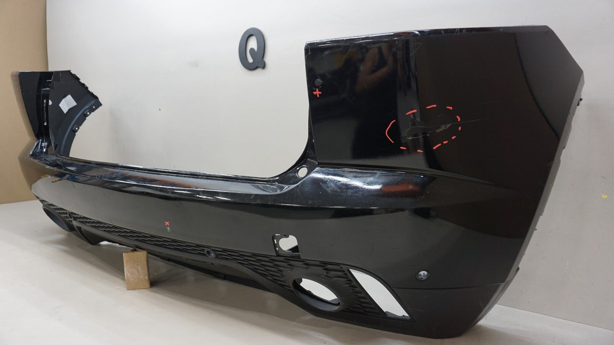 2018-2021 JAGUAR E-PACE REAR BUMPER COVER W/SENSOR HOLES OEM J9C317A958A
