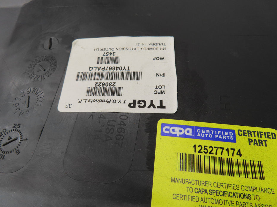 2014-2021 TOYOTA TUNDRA REAR LEFT DRIVER EXTENSION OUTER COVER AFTERMARKET
