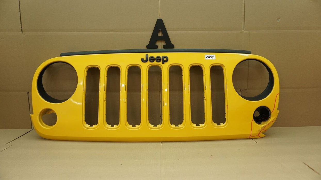 2007-2018 JEEP WRANGLER JK DRAGON FRONT BUMPER CENTER GRILL GRILLE OEM 5NB84TRM