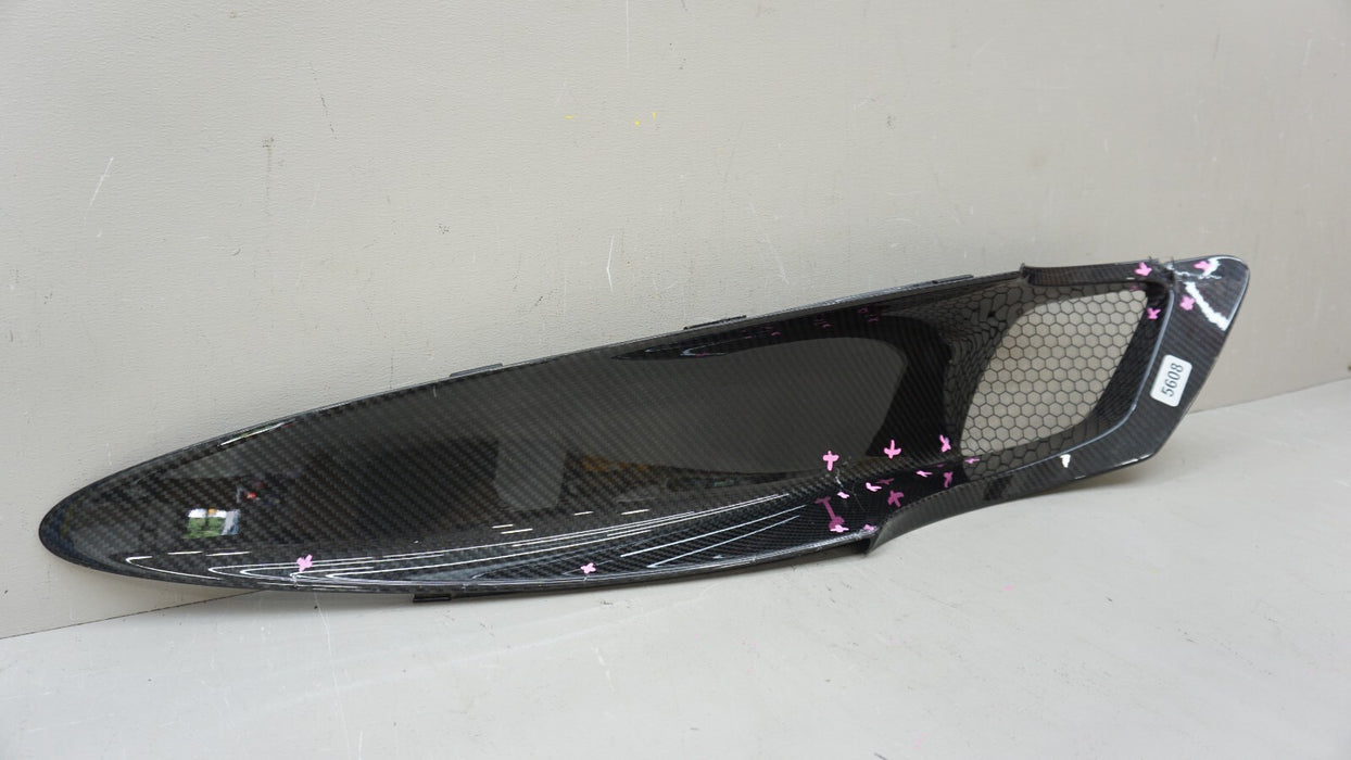 2017-2020 MCLAREN 720S LEFT AIR INTAKE DUCT CARBON FIBER COVER OEM 14AB420CP